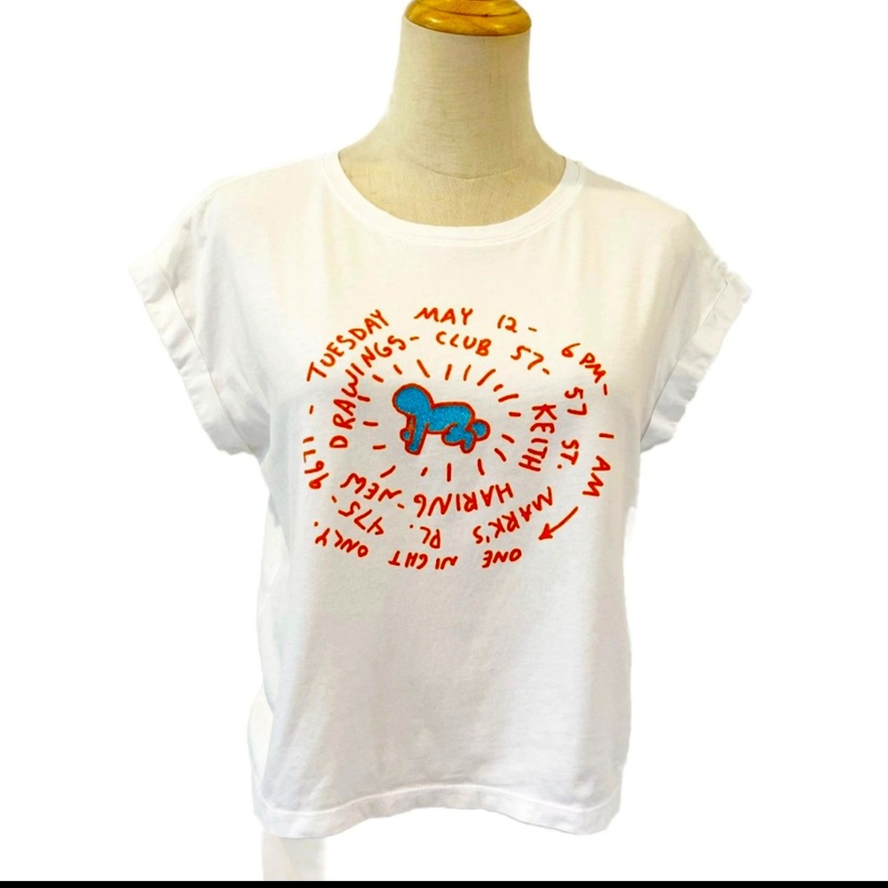 Women's Uniqlo Keith Haring White T-Shirt-Size XS (BNWT)